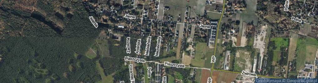 Zdjęcie satelitarne Nieziemska ul.